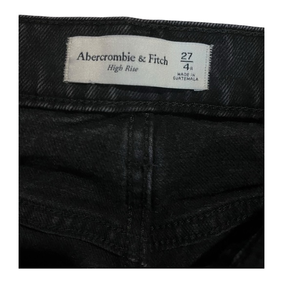 Black Abercrombie Retro flare high rise jeans - Picture 3 of 3